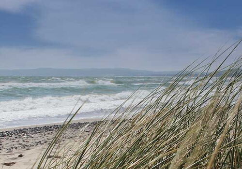Strand mit Himmel